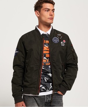 Superdry Limited Issue Flight Bomber Férfi Kabát Khaki | OEWKS0651